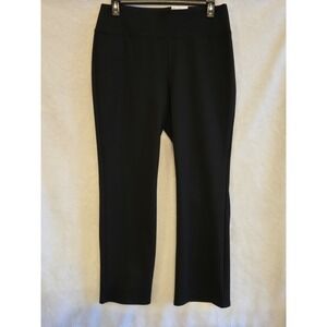 Nine West Women's XL Black Dress Pants Bootcut Pull-On Mid Rise Stretch Knit NEW